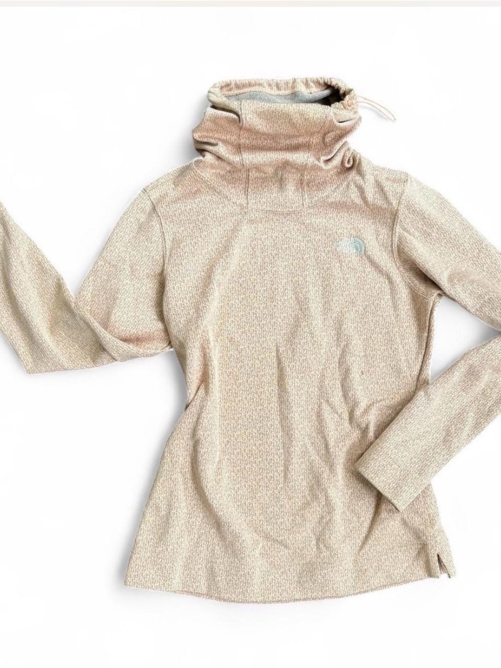 The North Face Women's Light Pink Drawcord Funnel Neck Sweater